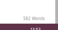 word count indicator