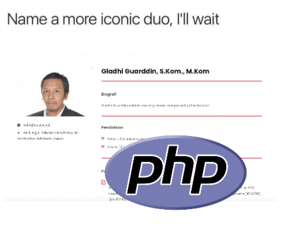 Pak Adin - PHP Duo